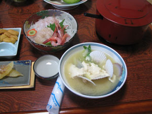 オロロン荘の夕食