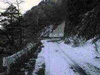 雪の田代山林道