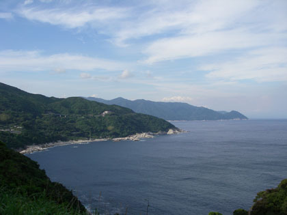 大隅半島の南端の道