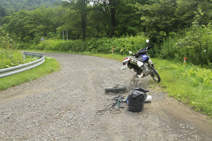 （旧）阿寒町の未舗装路