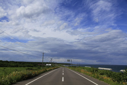 霧多布岬から納沙布岬までの道